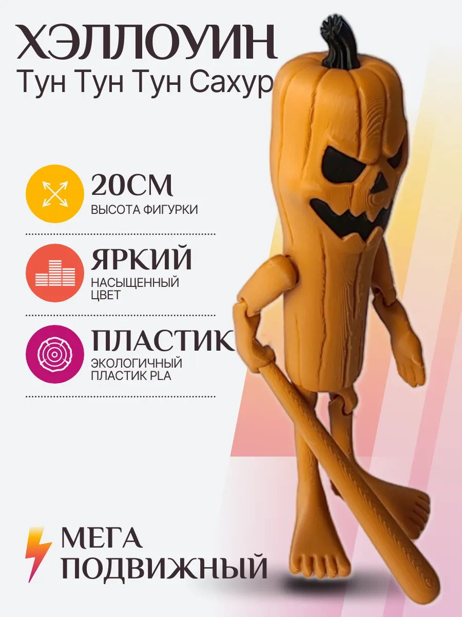 Хэллоуин Тун тун тун сахур Фигурка Брейнрот 2