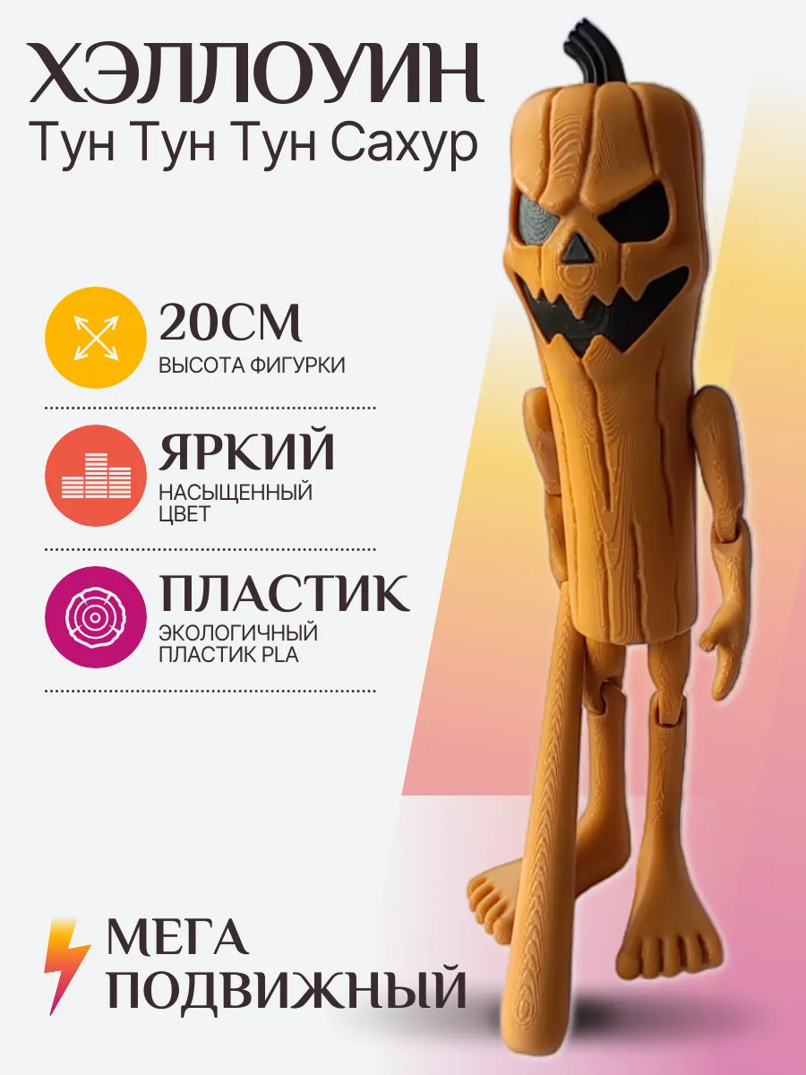 Хэллоуин Тун тун тун сахур Фигурка Брейнрот 3