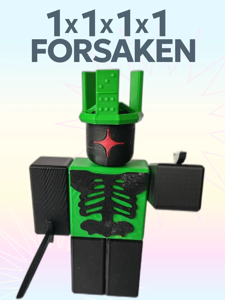 1х1х1х1 Форсакен из Roblox Фигурка Брейнрот 3