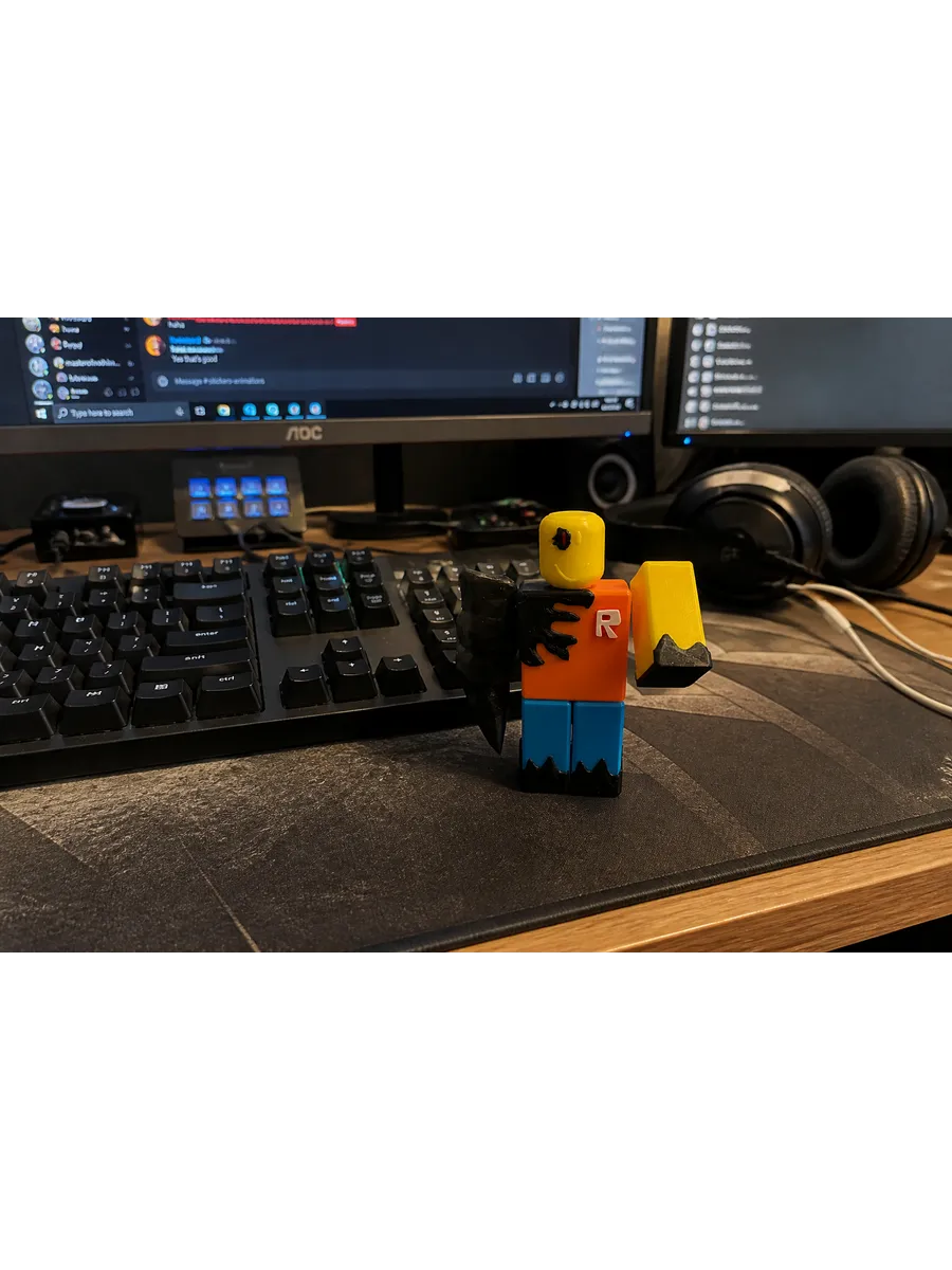 Джон Доу Форсакен из Roblox Фигурка Брейнрот 7
