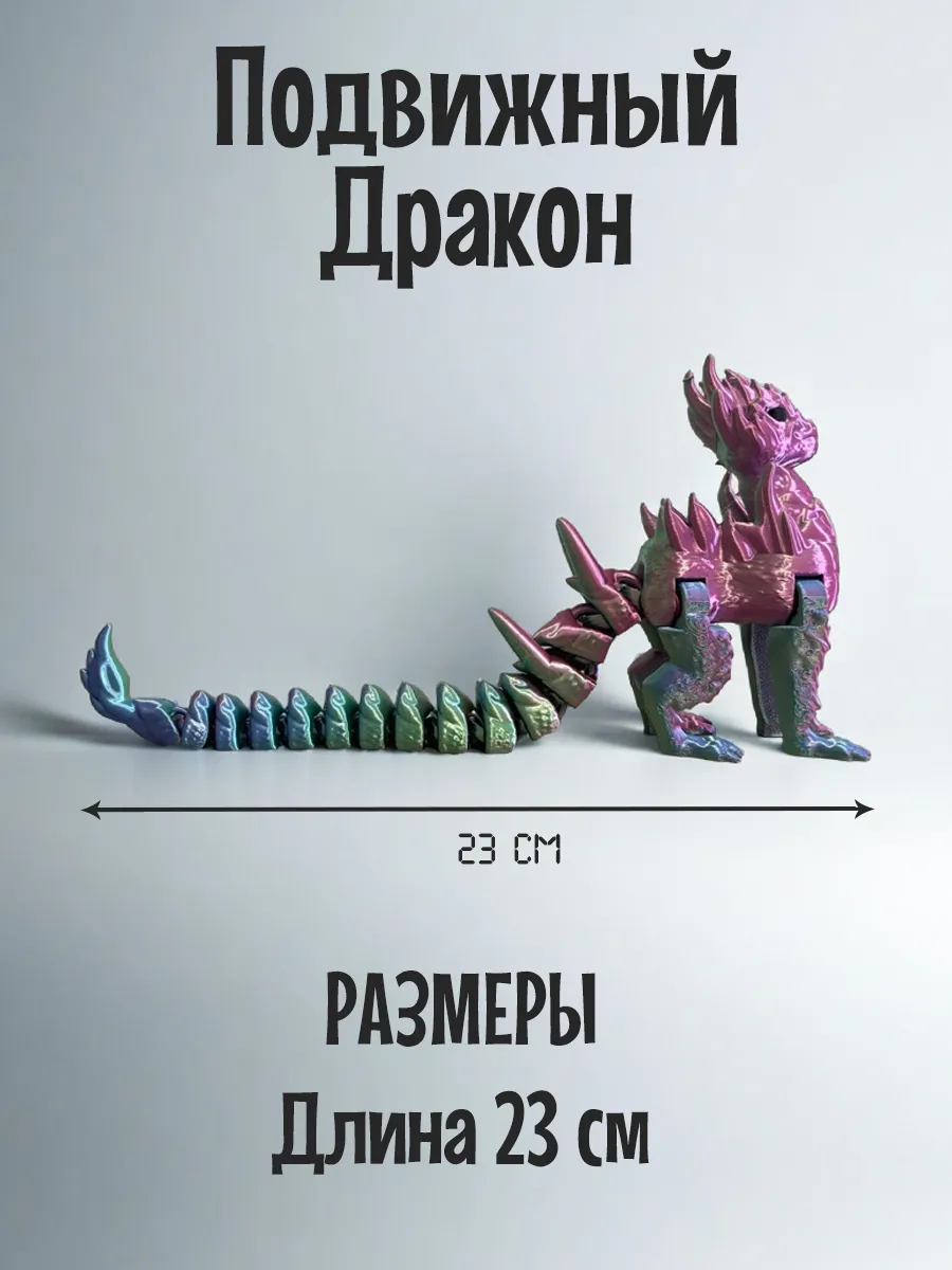 Хамелеон, подвижная игрушка 3д, антистресс 9