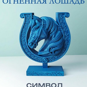 Подкова Огненная лошадь, статуэтка, символ 2026 года
