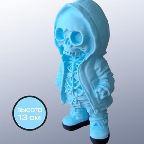 Скелет игрушка 13 см, Голубого цвета